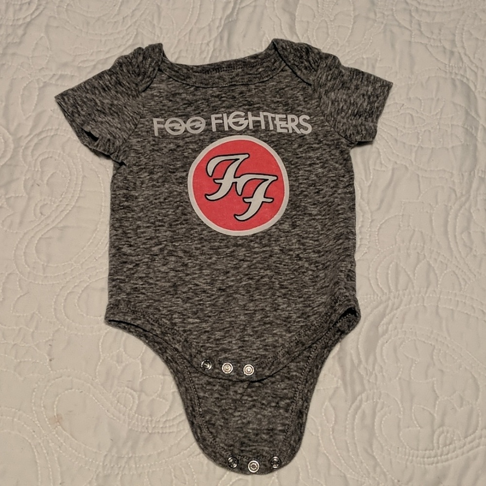 Foo Fighters 0-3 months onesie